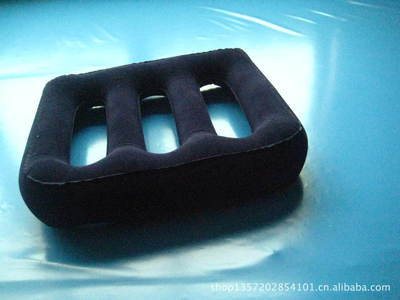 供應PVC充氣H形植絨枕 | 6P環(huán)保無毒，批發(fā)零售各種充氣枕圖片大全